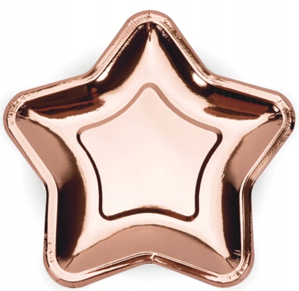 Talerzyki papierowe w kształcie gwiazdki