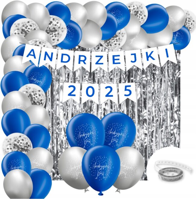 zestaw niebieski andrzejki 2025