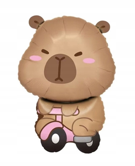 Balon Foliowy Kapibara na rowerku