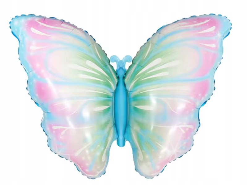 Balon foliowy Motyl Motylek niebieski 82x52 cm Urodziny