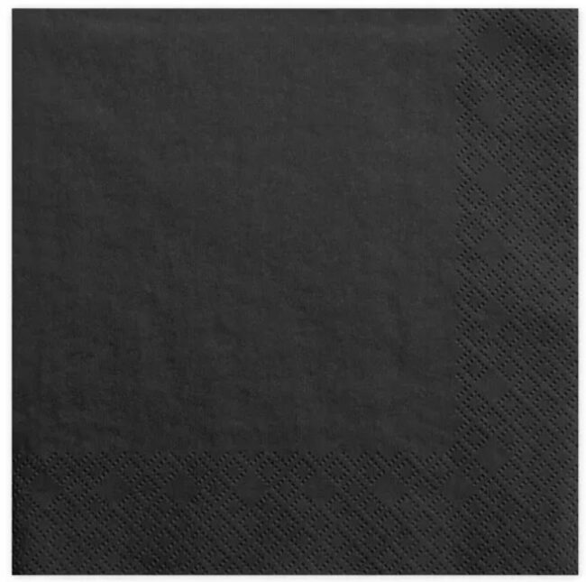 Serwetki papierowe czarne