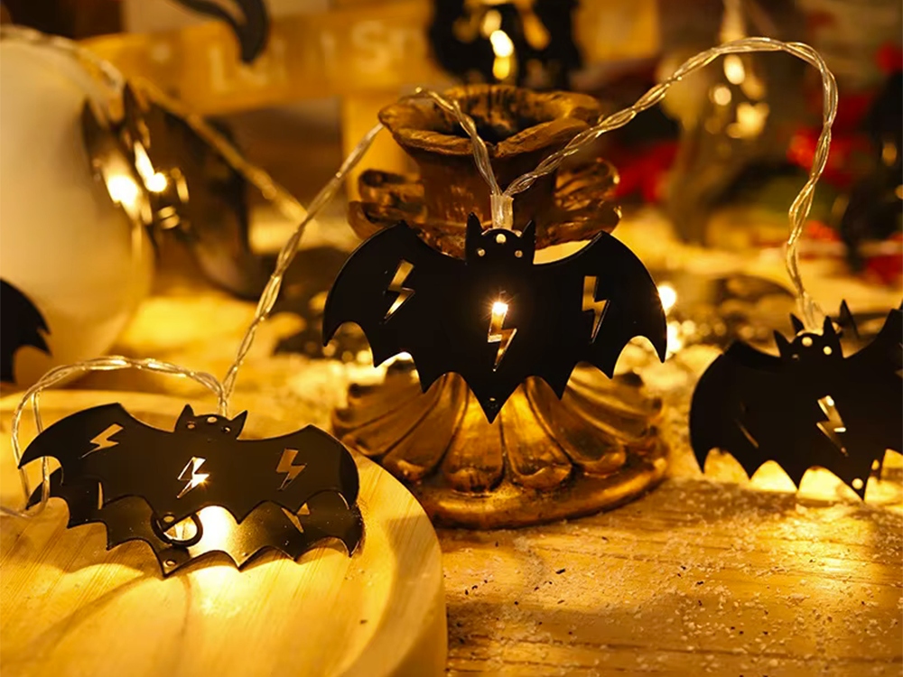 Lampki na Halloween Nietoperz Nietoperze girlanda świetlna lampka LED H-033 - obrazek 6