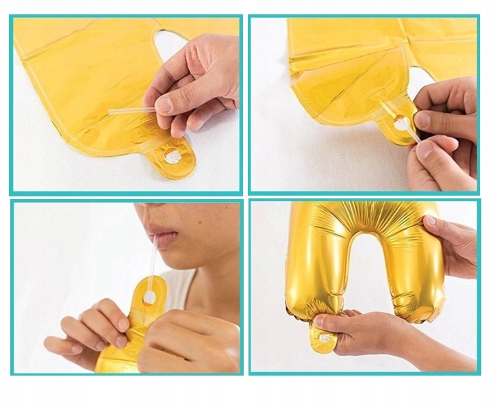 Balon foliowy stojący Koń Konik na biegunach 106x86 cm Urodziny - obrazek 5