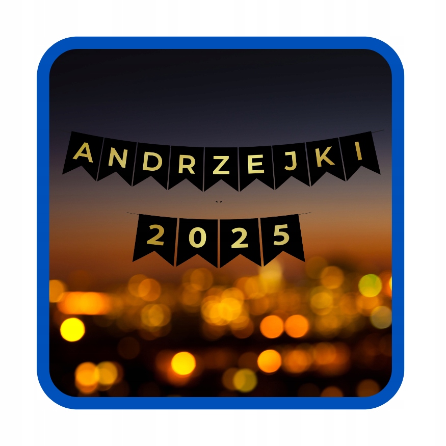 Zestaw dekoracyjny Andrzejki 2025 Balony Kurtyna Baner czarne złote AND-04 - obrazek 5