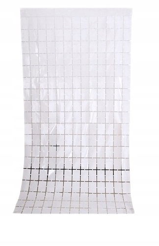 Kurtyna dekoracyjna panelowa srebrna