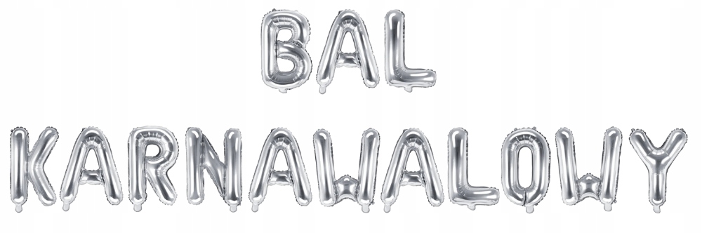 napis srebrny bal karnawalowy