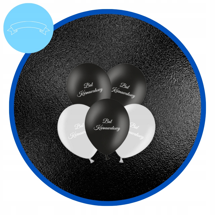 Zestaw Balony BAL KARNAWAŁOWY Kurtyna Dekoracje Karnawał - obrazek 6