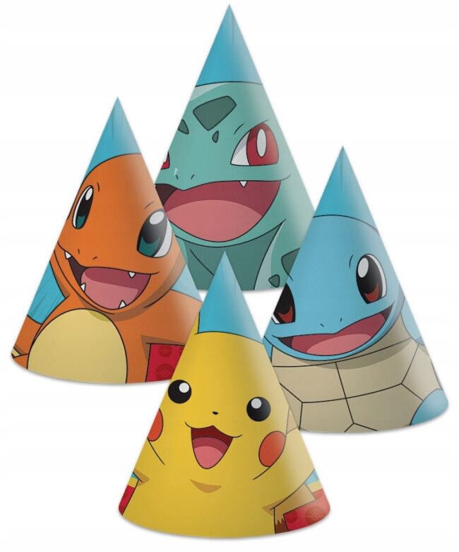 Czapeczki papierowe Pokemon