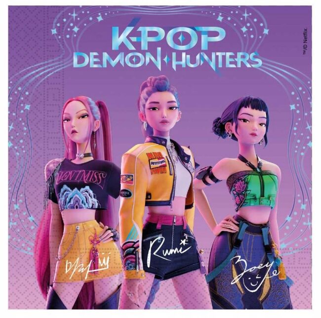 Serwetki papierowe K-POP Demon Hunters 20 sztuk Urodziny