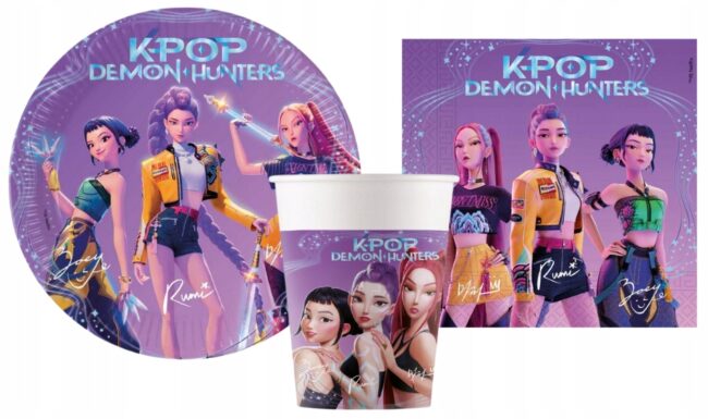 zestaw talerzyki demon kpop