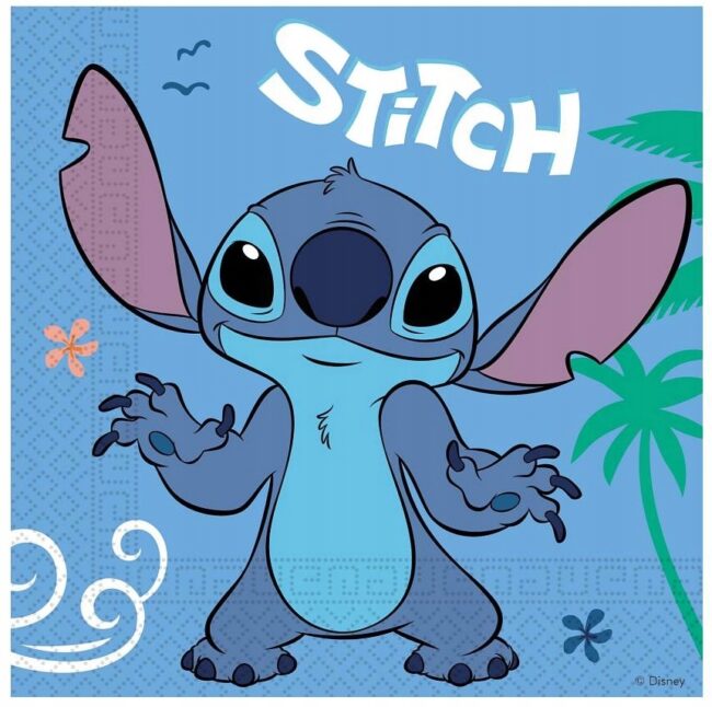 Serwetki papierowe Stitch & Angel 20 sztuk Urodziny