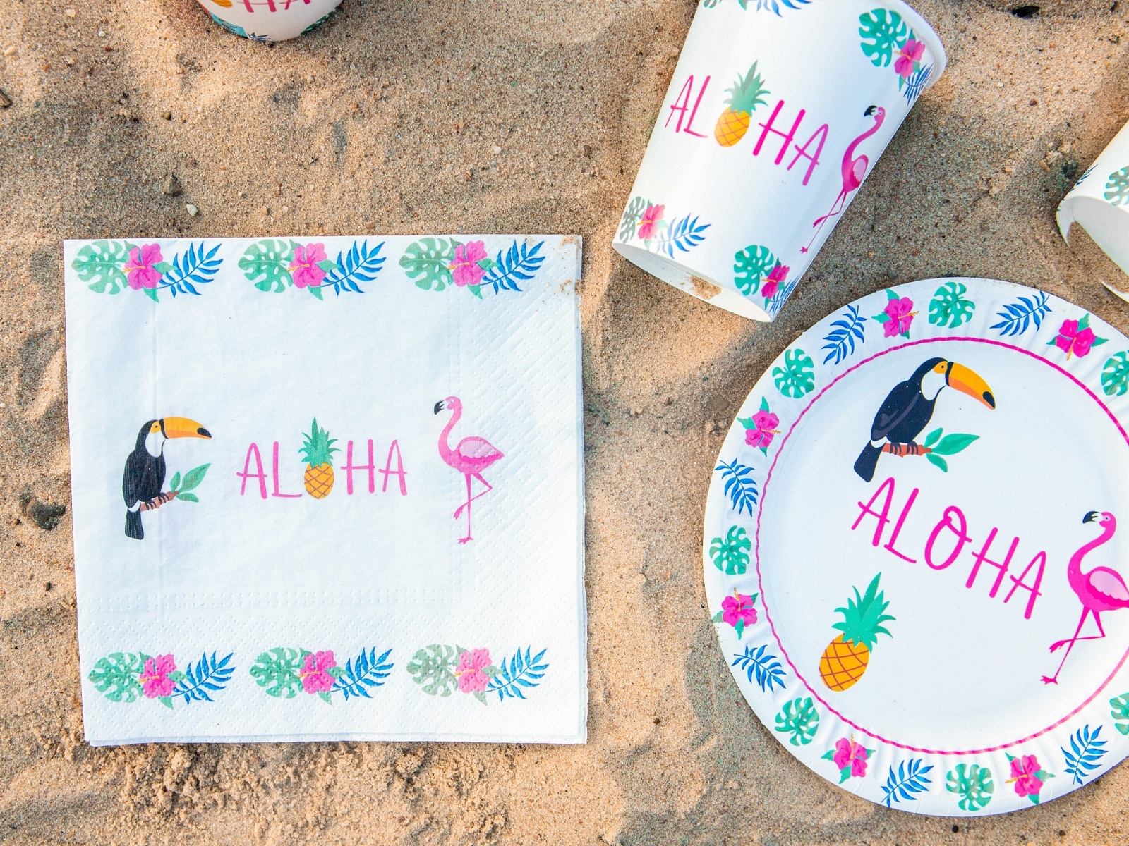 Serwetki papierowe Aloha Hawajskie Party Hawaje 20 sztuk Urodziny A3 - obrazek 3