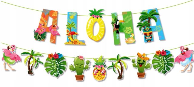 Baner papierowy Aloha