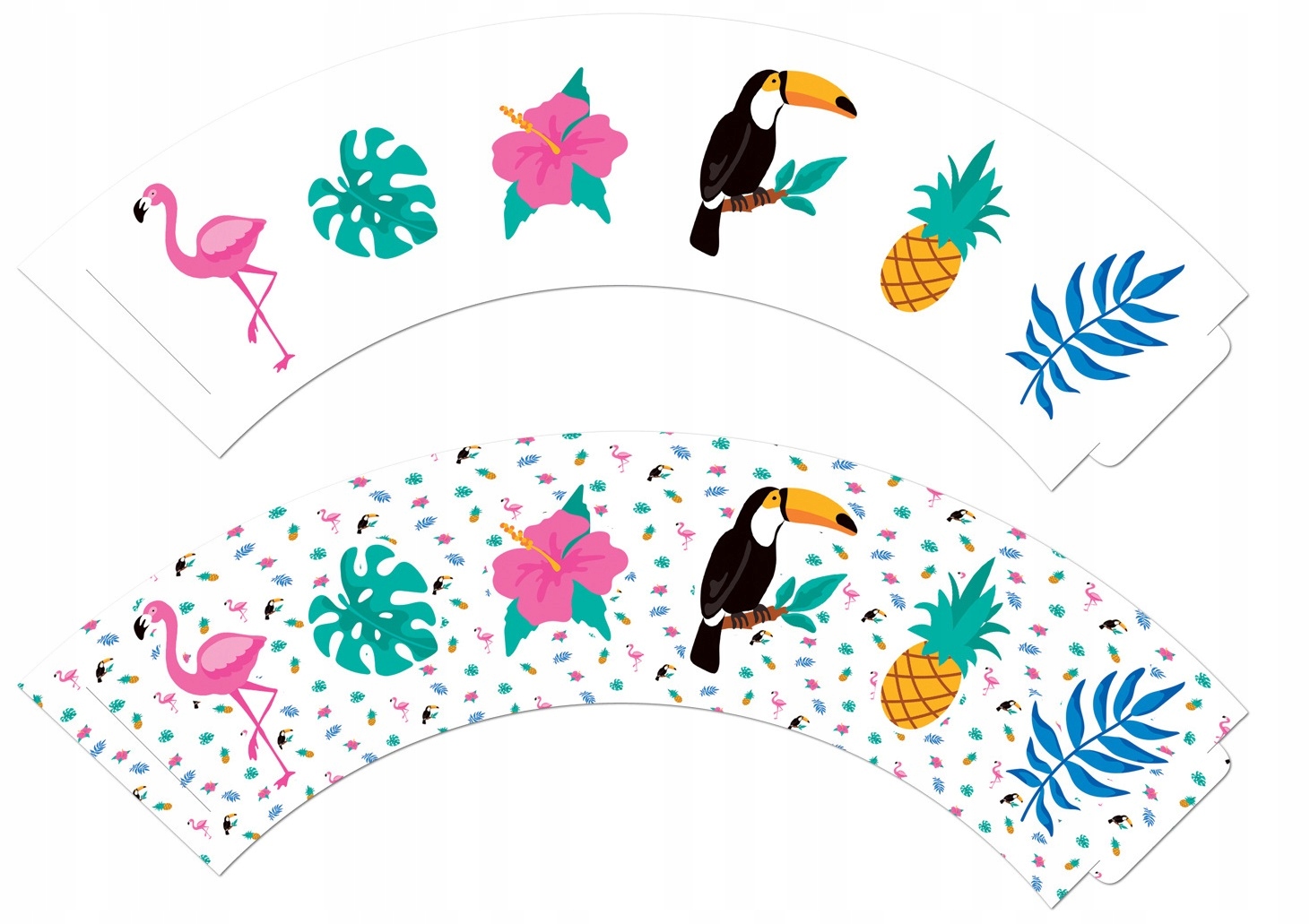 Papilotki na babeczki Aloha Hawaje