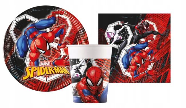 Kubeczki, serwetki i talerzyki Spiderman