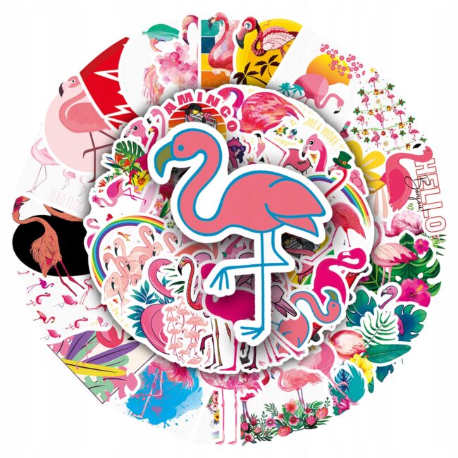 Naklejki kolorowe Flaming