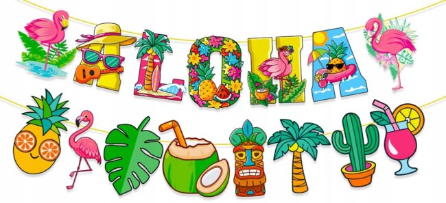 Baner papierowy Aloha