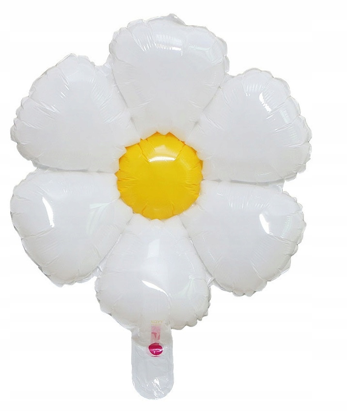 Balon foliowy stokrotka kwiatek 50x40 cm 5 sztuk Urodziny Wiosna WLK-107 - obrazek 2