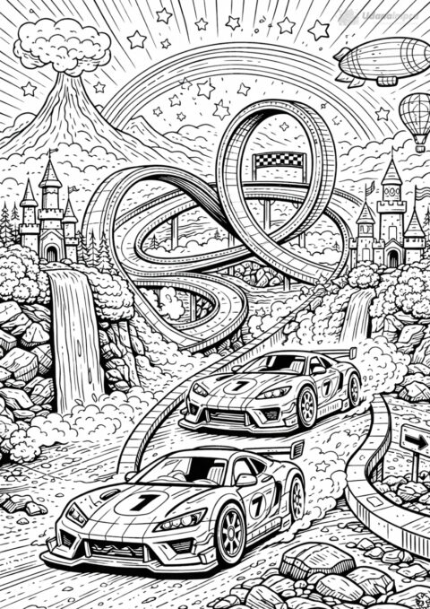 Kolorowanka Tor marzeń