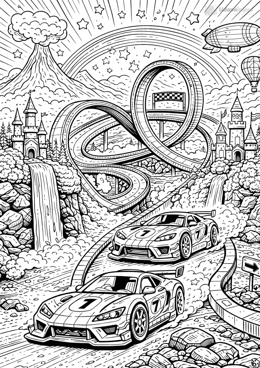 Kolorowanka Tor marzeń