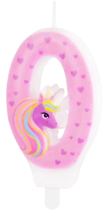 Świeczka na tort Jednorożec 0