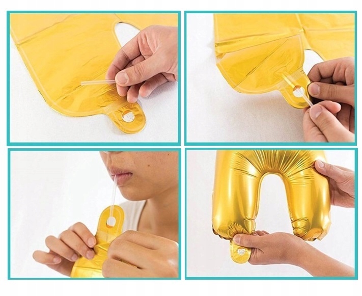 Balon foliowy STITCH niebieski 47x72 cm Urodziny Duży GRABO - obrazek 2