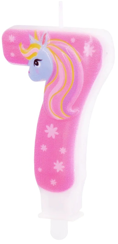 Świeczka na tort Jednorożec 7