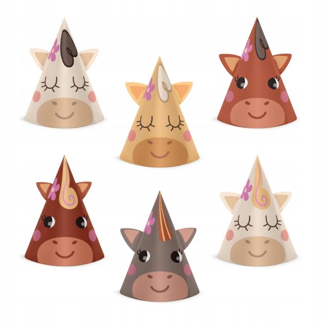 Czapeczki papierowe w Konie