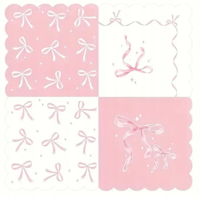 Serwetki papierowe w Kokardki