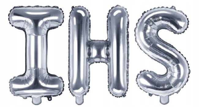 Balony foliowe srebrne IHS