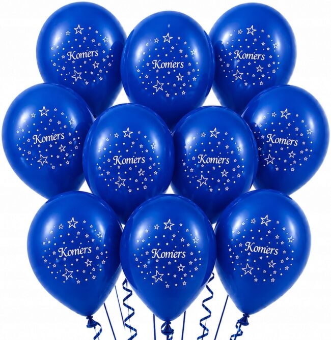 Balony niebieskie na KOMERS