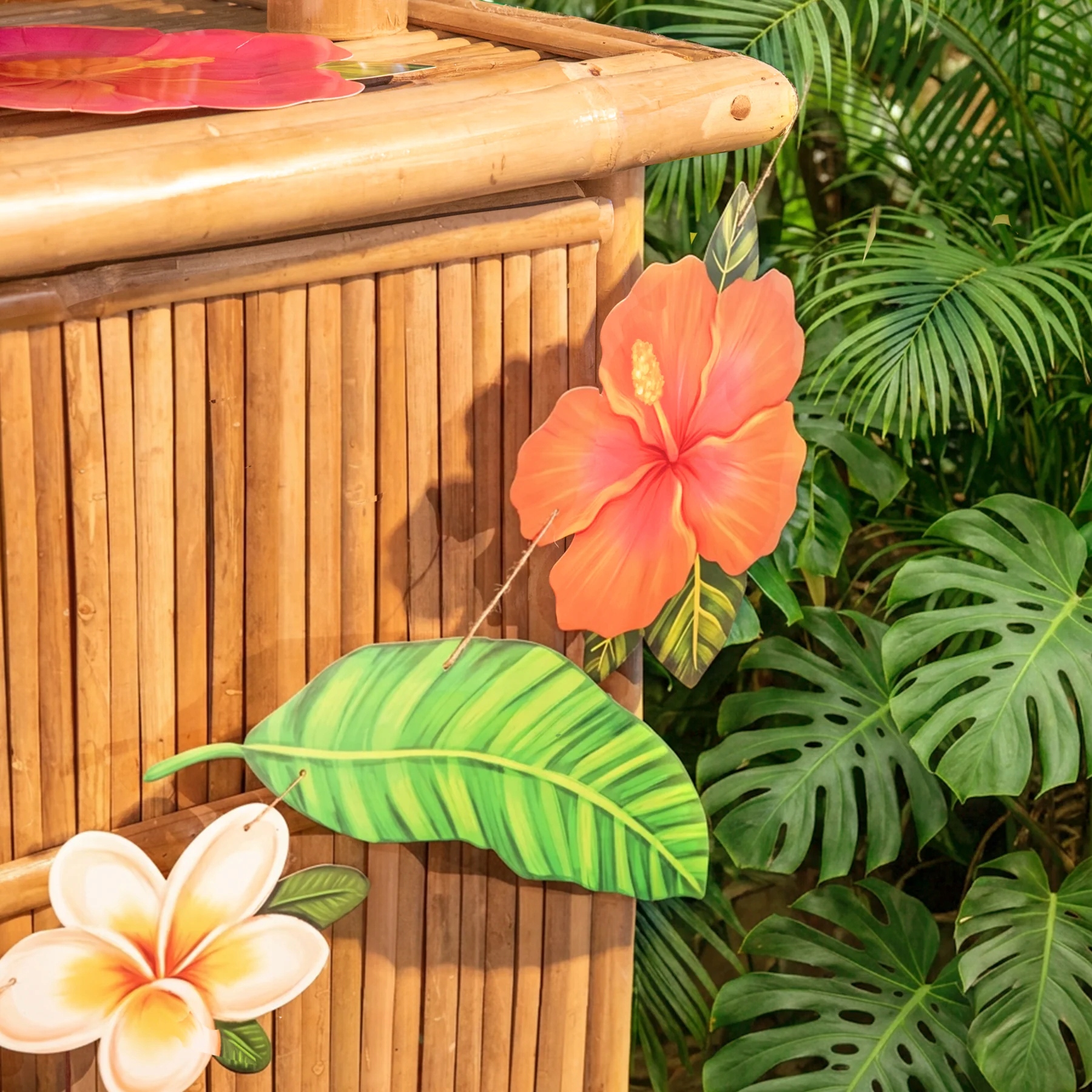 Girlanda papierowa Aloha 220x28 cm Hawaje Summer Lato Wakacje A63 - obrazek 2