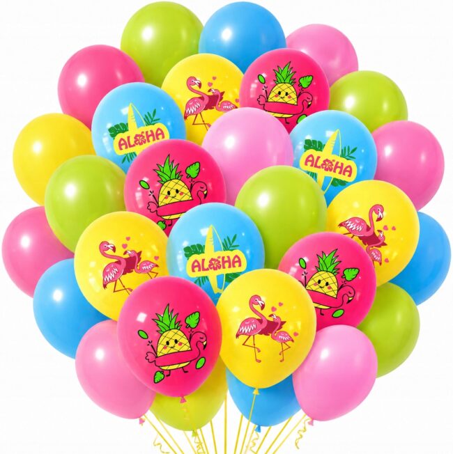 Kolorowe balony lateksowe Aloha Hawaje