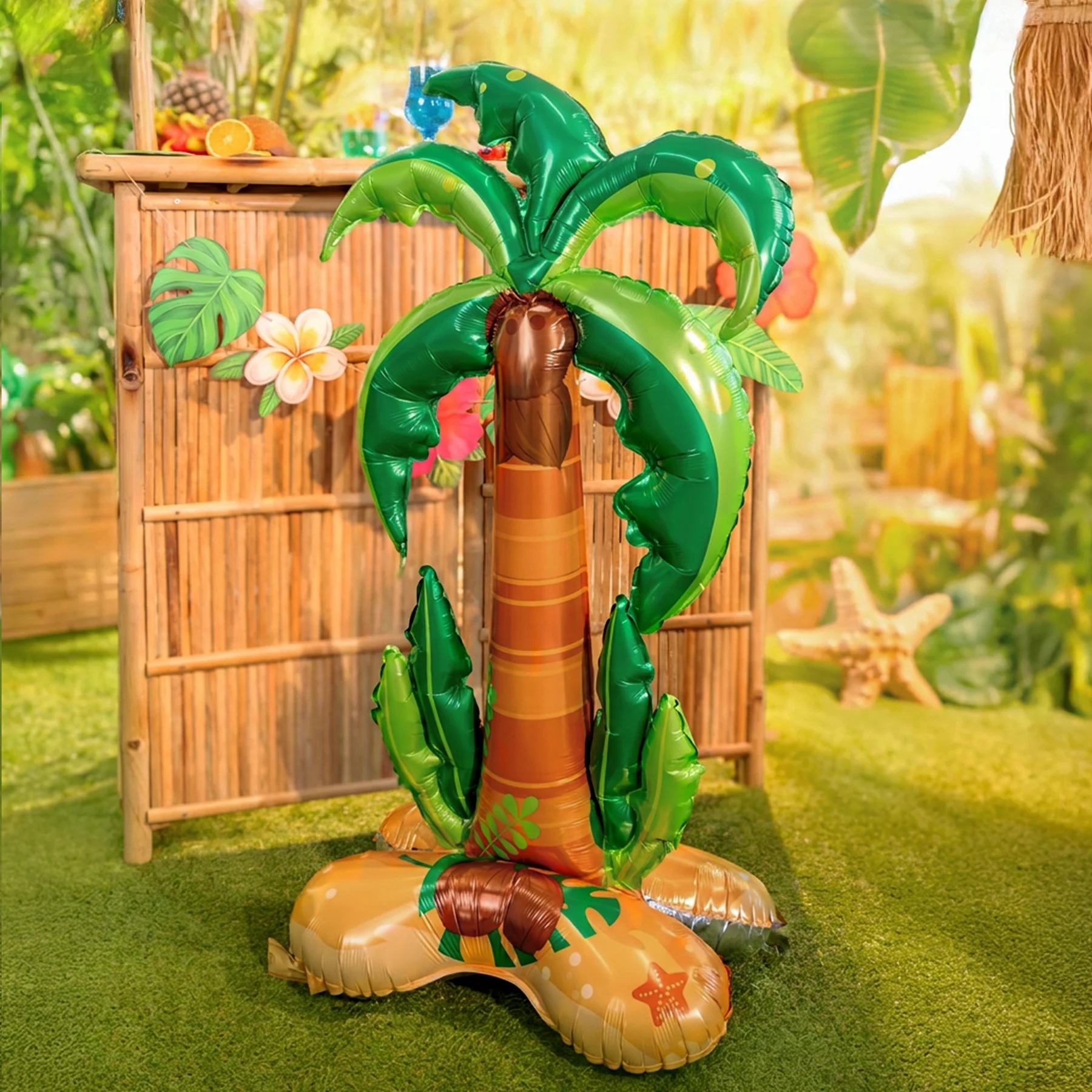 Balon foliowy stojący Palma 55x120x40 cm Aloha Summer Lato Wakacje A53 - obrazek 4