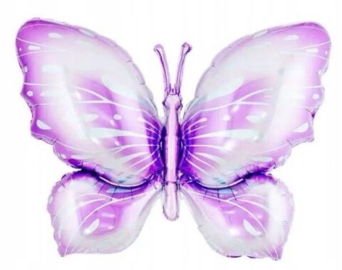 Balon foliowy Motyl Motylek fioletowy 98x97cm Urodziny